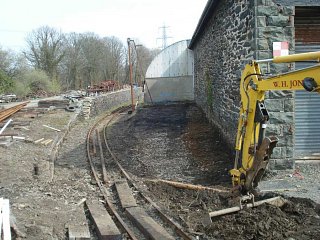 The cleared site for the new point