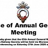 2020 AGM Details