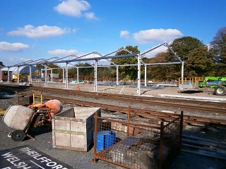 Frame erection in September 2015