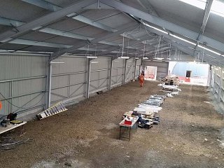 Some of the extensive lighting can be seen