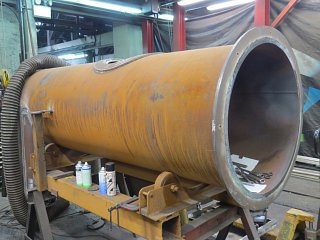 The smokebox end of the barrel