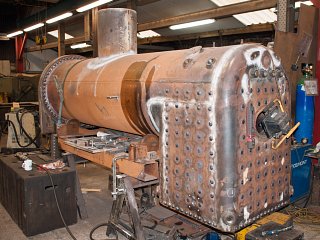 The boiler is nearly complete