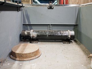 The vacuum brake reservoir is at the far end, whilst the cap for the vacuum cylinder can be seen on the left