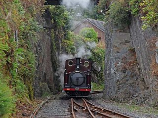 Running round - Re-entering Devils Bridge whilst running round the train