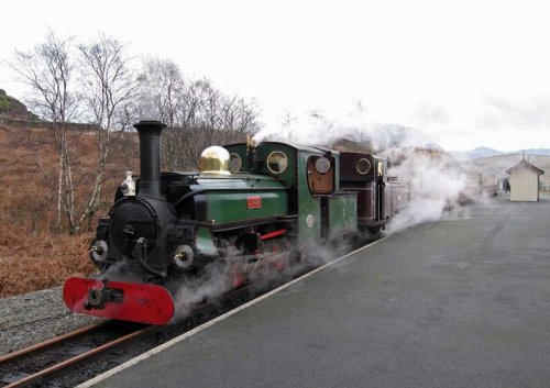 On the down train at Tan y Grisiau On the down train at Tan y Grisiau