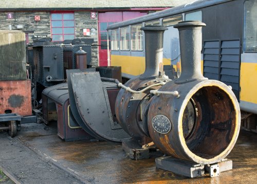 Smokeboxes and tanks in storage