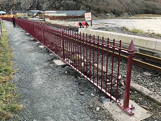 New Fencing on Boston Lodge Curve