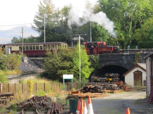 David Lloyd George passes with a service train