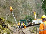 The pole gang at work