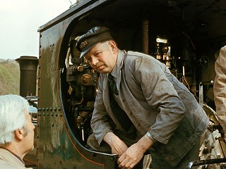 Regular Linda driver Allan Garraway in typical pose – Photo Colin Whitfield