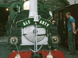 Linda ready for one of the many party trains in August 1971 - Photo Derek Evans