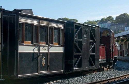With the Victorian train 