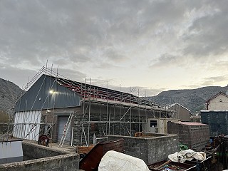 Glan y Pwll Engineering Shed Roof